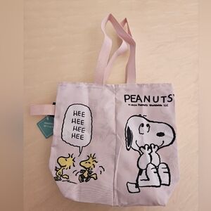 Snoopy & Woodstock reversible  bag for 1 or 2 water bottles - NWT